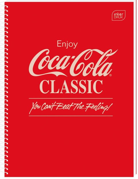 Kołozeszyt A4 100k kratka M Hybrid COCA COLA INTERDRUK