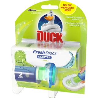 Kostka do WC DUCK FRESH 2xDISCS LIME - żelowe krążki *17724