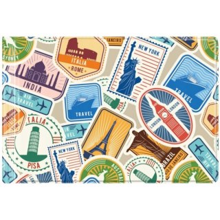 Okładka na dokumenty mała z nadrukiem TRAVEL OD-26-44 BIURFOL