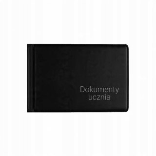 Okładka na dokumenty ucznia mała czarna OD-12-01 BIURFOL
