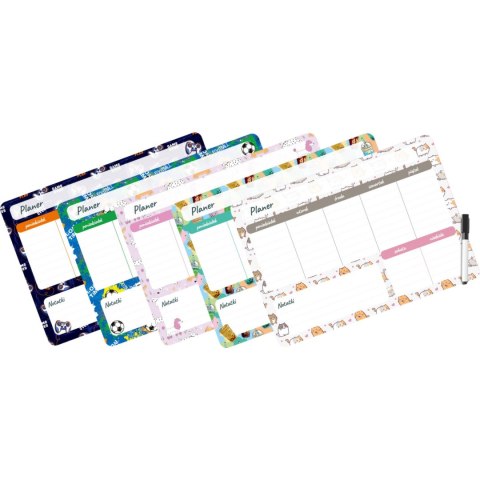 Planer magnetyczny 35x25 tygodniowy z nadrukiem GAMEPAD PM-02-33 BIURFOL