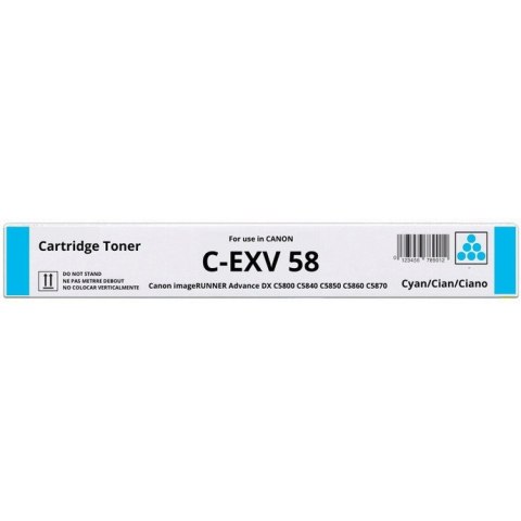 Toner CANON (C-EXV58C/3764C002) niebieski 60000str Toner CANON (C-EXV58C/3764C002) niebieski 60000str