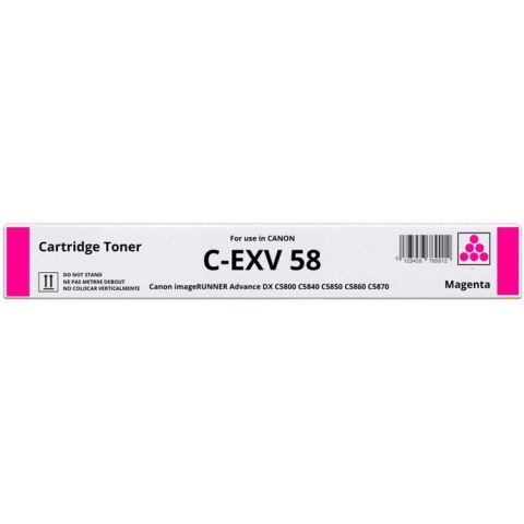 Toner CANON (C-EXV58M/3765C002) purpurowy 60000str Toner CANON (C-EXV58M/3765C002) purpurowy 60000str