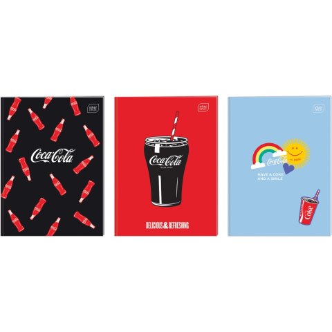 Zeszyt A4 32k 3-linia kolorowa 70g Mat+UV COCA COLA INTERDRUK