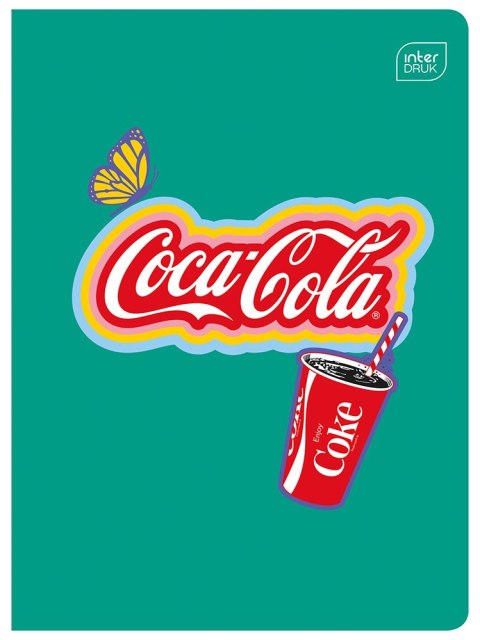 Zeszyt A5 32k 3-linia kolorowa 70g Mat+UV COCA COLA INTERDRUK