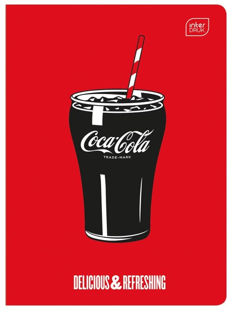 Zeszyt A5 32k kratka 70g M Mat+UV COCA COLA INTERDRUK