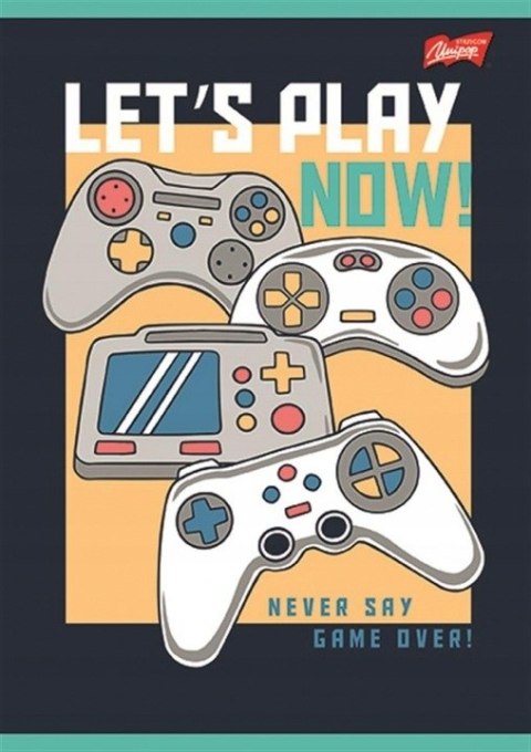 Zeszyt A5 32k kratka laminowany LET`S PLAY St. Majewski