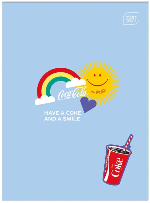 Zeszyt do słowek A6 32k Mat+UV COCA COLA INTERDRUK