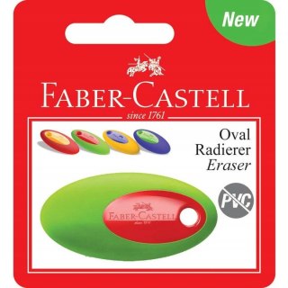 Gumka OVAL PVC-FREE mix kolorów na blistrze 182331 FABER-CASTELL