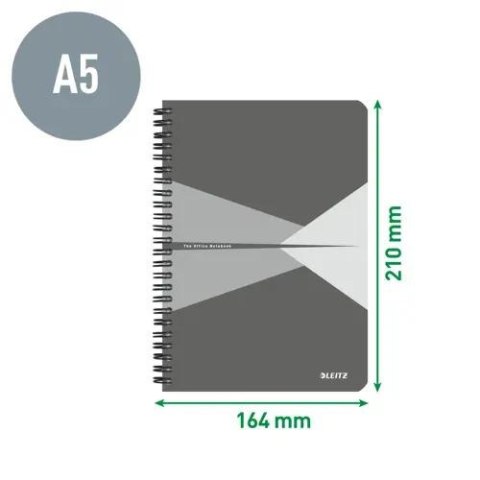 Kołonotatnik Office A5 w kratkę zielony 44581055 LEITZ