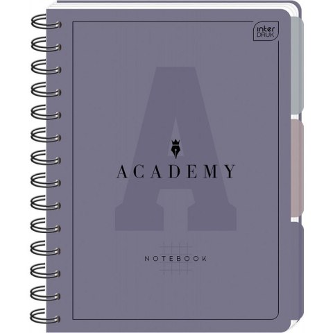 Kołozeszyt A4 100k. kratka 90g przekł PP ACADEMY