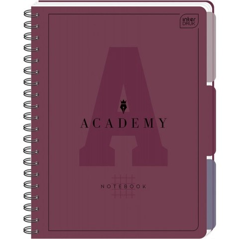 Kołozeszyt A4 100k. kratka 90g przekł PP ACADEMY