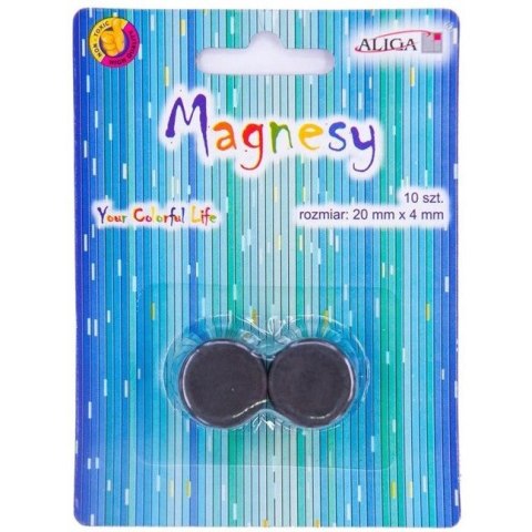 Magnesy 20mm/4mm (10szt.) MAG-327 ALIGA