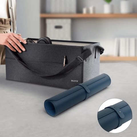 Mata na biurko 800x400mm ciemnoniebieska 53820068 LEITZ