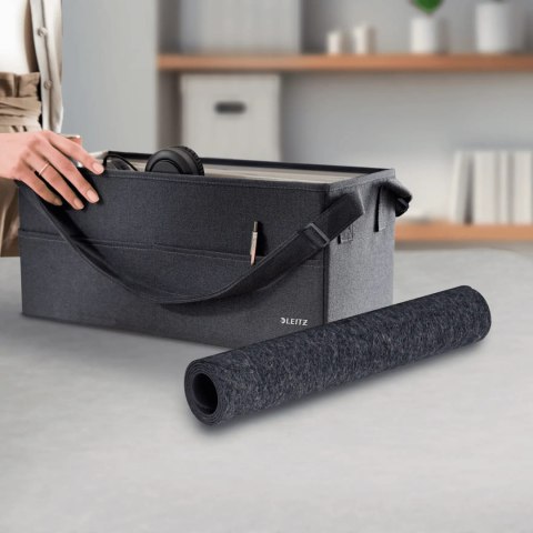 Mata na biurko filcowa 700x360mm szara 53830089 LEITZ