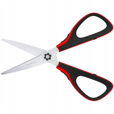 Nożyczki 17,5cm Easycut 300 soft grip czerwone 326316 BERLINGO