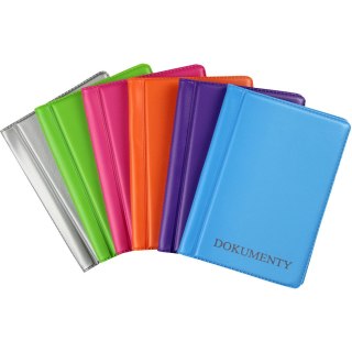 Okładka na dokumenty mini NEW COLOURS (mix 10 szt)KOD-03 BIURFOL