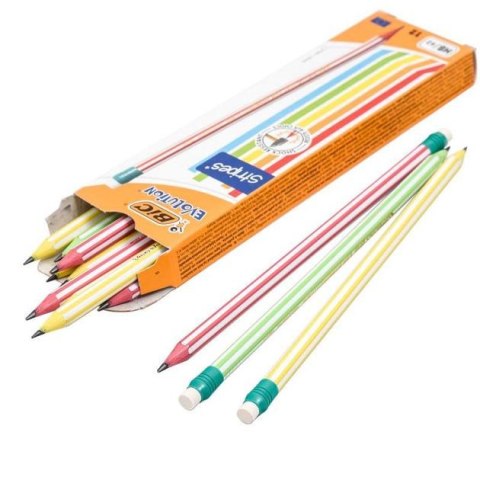 Ołówek EVOLUTION STRIPES z gumką HB 8960342 BIC