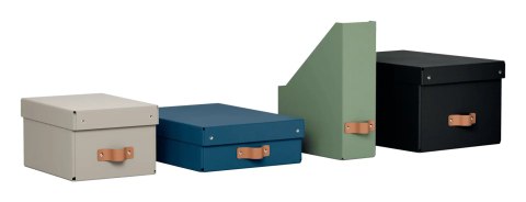 Pojemnik na dokumenty Puro z tektury w 100% z recyklingu (2szt.) beżowy 24710012 LEITZ