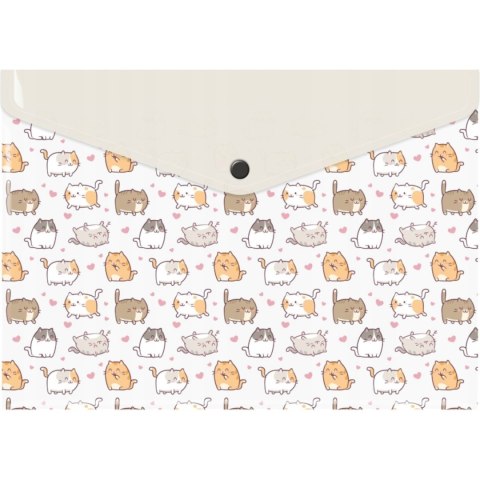 Teczka kopertowa A4 PP z nadrukiem KITTENS TKN-A4-35 BIURFOL