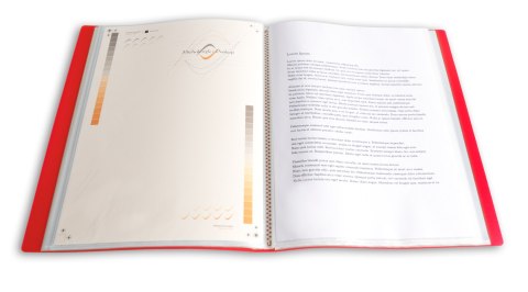 Teczka ofertowa A4 PP 10 koszulek CZERWONA BT630-C10 TETIS