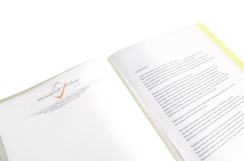 Teczka ofertowa A4 PP 10 koszulek ŻÓŁTA BT630-Y10 TETIS