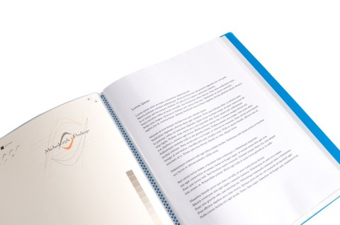 Teczka ofertowa A4 PP 20 koszulek NIEBIESKA BT630-N20 TETIS