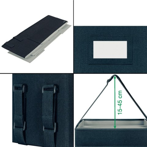 Torba kompaktowa na akcesoria Fabric ciemnoszara 65760089 LEITZ