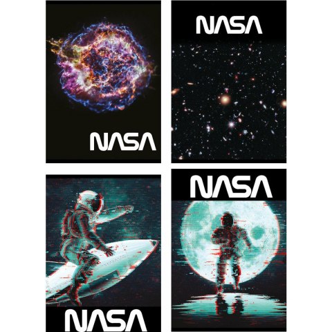 Zeszyt A5 32k 3-linia kolorowa SPACE ADVENTURE laminowany UNIPAP