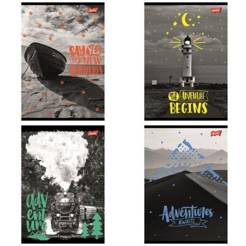 Zeszyt A5 60k kratka ADVENTURE laminowany UNIPAP