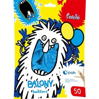 Balony metalizowane niebieskie 12` (50szt.) FIORELLO 170-2653