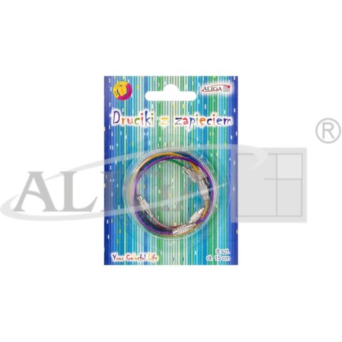 Druciki kolorowe z zapięciem 15cm 8szt. PH-2660 ALIGA