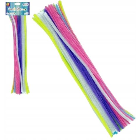 Druty pluszowe DP-6995 mix pastelowy ALIGA