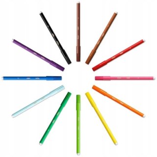 Flamastry VISA Kids 12 kolorów 888695 BIC