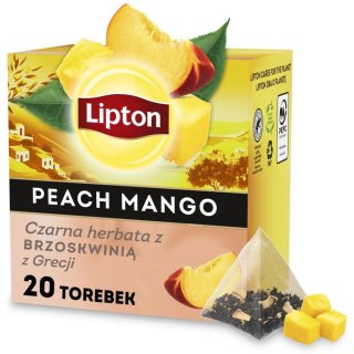 Herbata LIPTON PIRAMID (20 torebek) czarna z Brzoskwinią & Mango