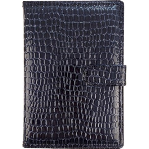 Kalendarz A5 dzienny z zapięciem 2026 krokodyl granatowy 0405-0907-02 Panta Plast