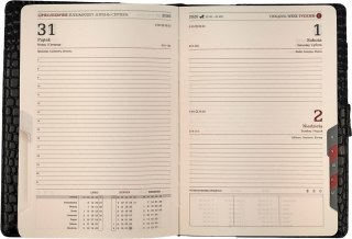 Kalendarz A5 dzienny z zapięciem 2026 mirror morski 0405-0910-27 Panta Plast