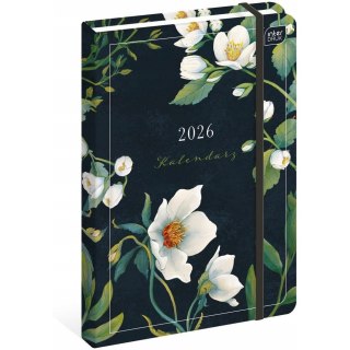 Kalendarz książkowy 2026 A5 192 Mat+UV Fiori INTERDRUK