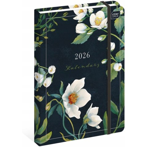 Kalendarz książkowy 2026 A5 192 Mat+UV Fiori INTERDRUK