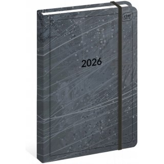 Kalendarz książkowy 2026 A5 192 Mat+UV Stone INTERDRUK