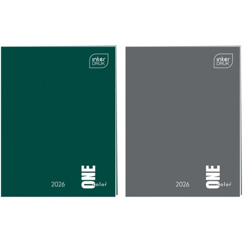Kalendarz książkowy 2026 A7 One Color INTERDRUK