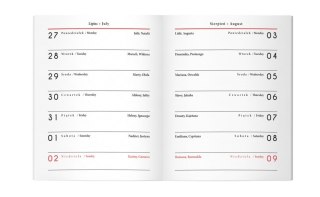 Kalendarz książkowy 2026 A7 One Color INTERDRUK