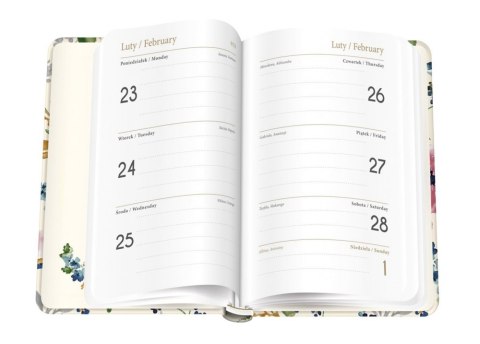 Kalendarz książkowy A6 192 Metallic stripes INTERDRUK