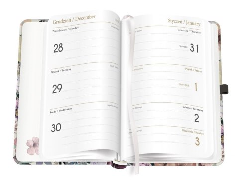 Kalendarz książkowy B6 192 Mat+UV Flowers INTERDRUK