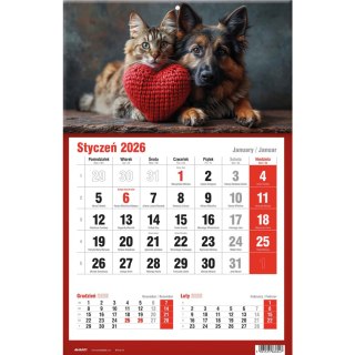 Kalendarz ścienny jednodzielny KTJ AVANTI