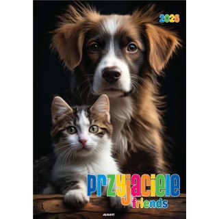 Kalendarz ścienny mały PRZYJACIELE KSM-S-7 AVANTI