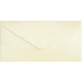 Koperta 80x160mm Pearl kremowy 150g. (10szt.) 280491 Galeria Papieru