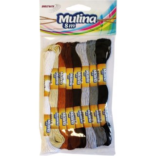 Mulina biały/beże/brązy/czarne MUL01 BREWIS