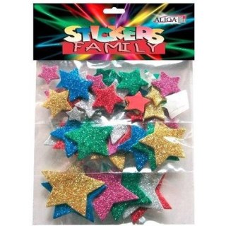 Naklejki GGW-03 gwiazdki brokat ALIGA