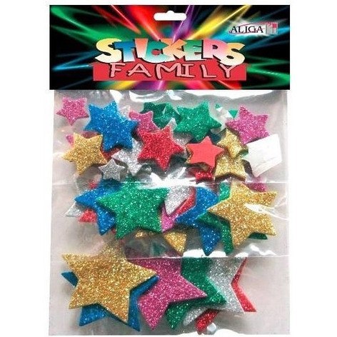 Naklejki GGW-03 gwiazdki brokat ALIGA